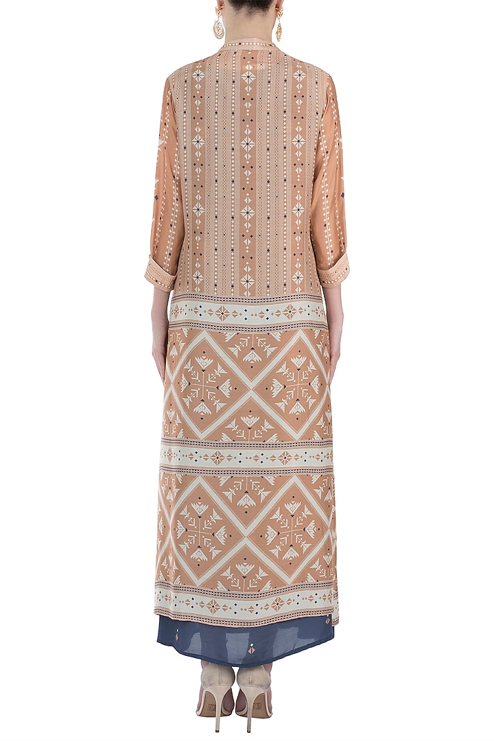 Blue maxi dress with jacket available only at Pernia's Pop Up Shop.