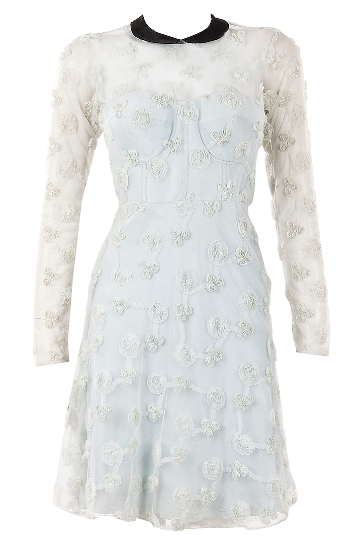 Powder blue peter pan neck dress available only at Pernia's Pop-Up Shop.