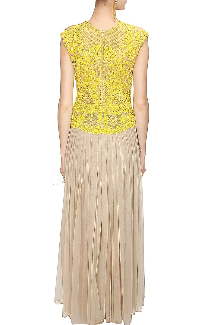 Oyester floral embroidered anarkali set available only at Pernia's Pop Up Shop.