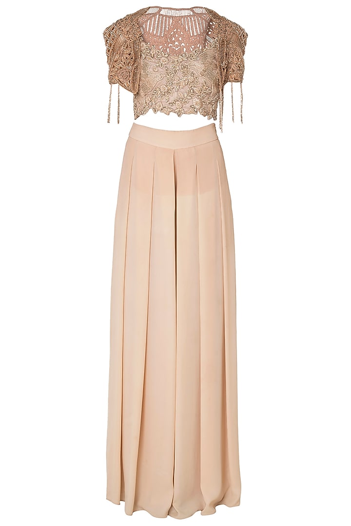 Mauve bustier with bolero jacket available only at Pernia's Pop Up Shop.