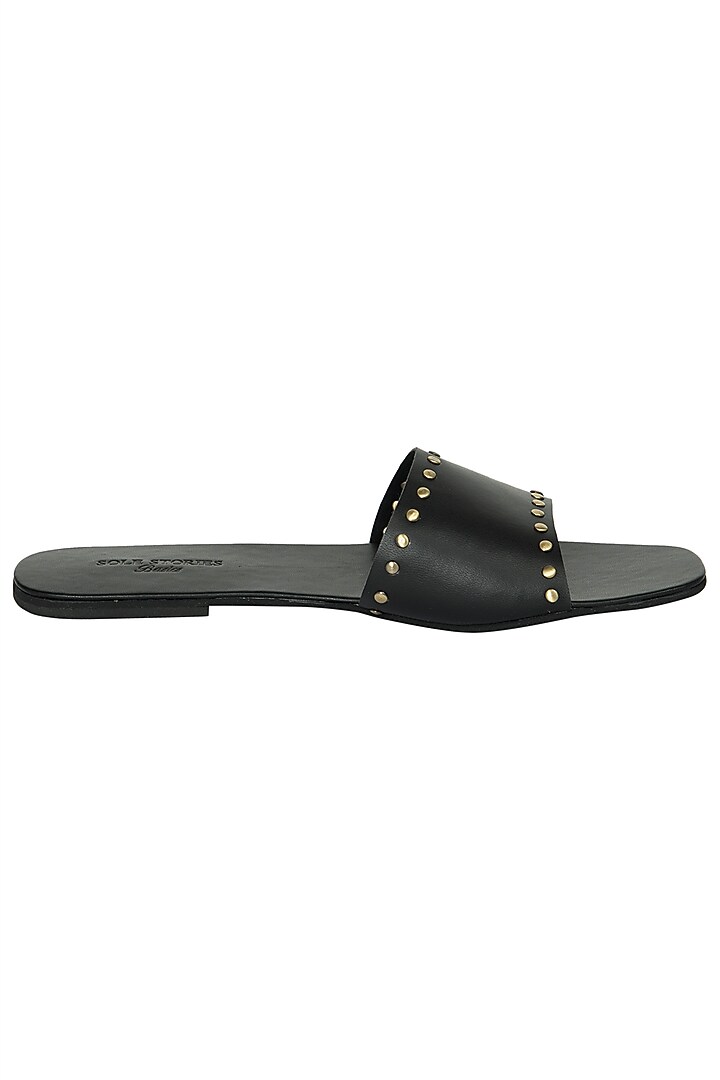 Black rivets sliders available only at Pernia's Pop Up Shop.
