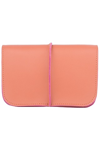 Tan and purple two toned ket bag by SOLE STORIES