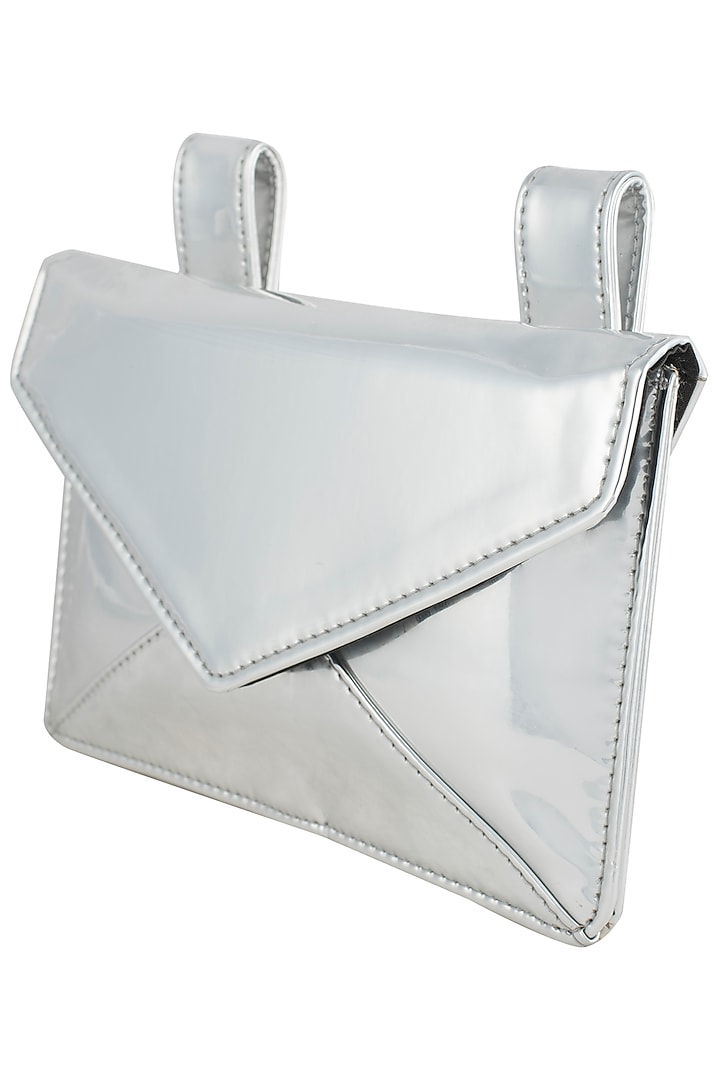 Silver metallic envelope ket bag available only at Pernia's Pop Up Shop.