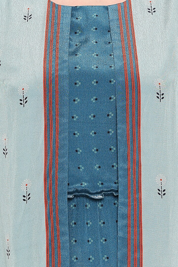 Blue Printed Maxi Summer Dress by Label SO US at Pernia's Pop Up Shop
