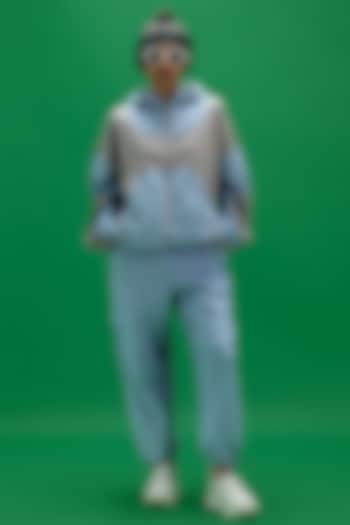 Forever Blue Natural Cotton Poplin Dual-Tone Co-Ord Set by Spacelines at Pernia's Pop Up Shop