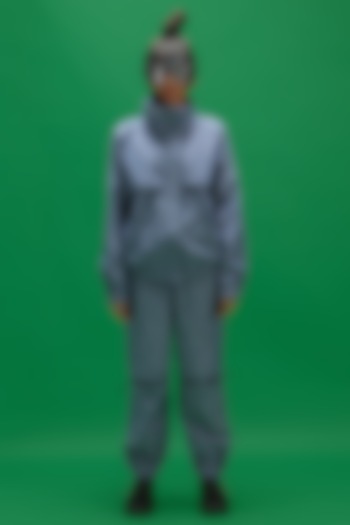 Bijou Blue Natural Cotton Chambray Co-Ord Set by Spacelines at Pernia's Pop Up Shop