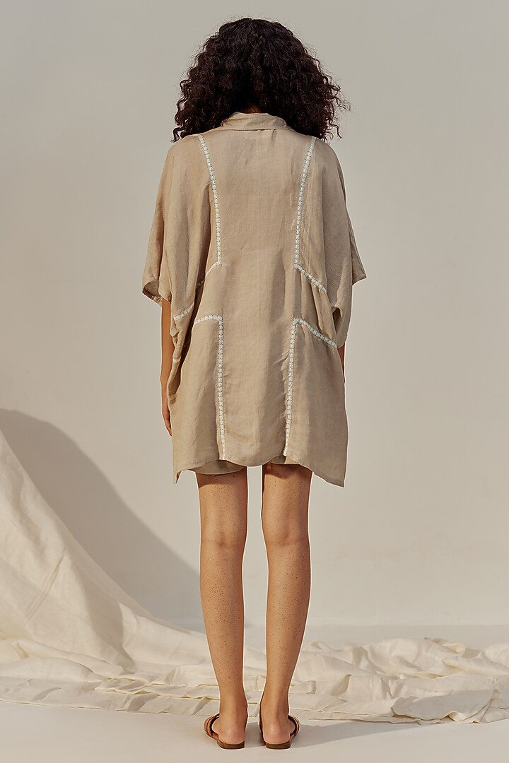 Silver Sage Linen Viscose Co-Ord Set by Spacelines at Pernia's Pop Up Shop