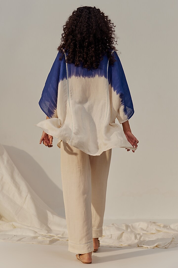 Cannoli Cream Linen Viscose Printed Co-Ord Set by Spacelines at Pernia's Pop Up Shop
