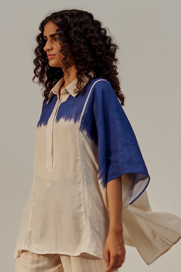 Cannoli Cream Linen Viscose Printed Co-Ord Set by Spacelines at Pernia's Pop Up Shop