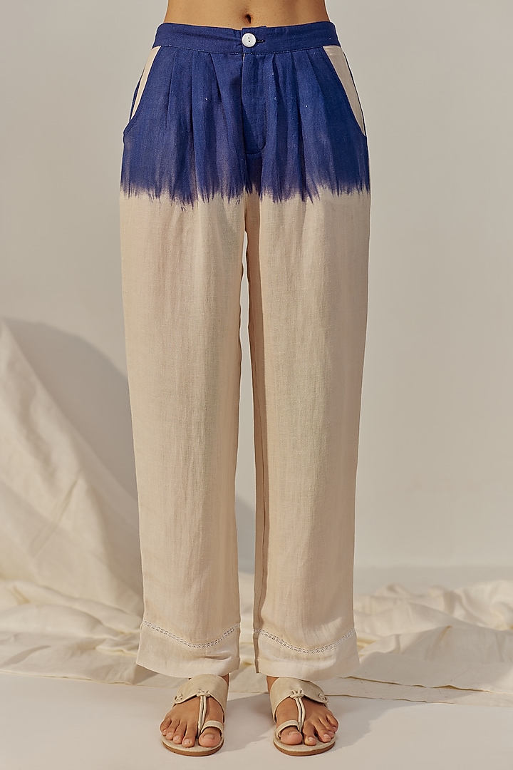 Cannoli Cream Linen Viscose Printed Co-Ord Set by Spacelines at Pernia's Pop Up Shop