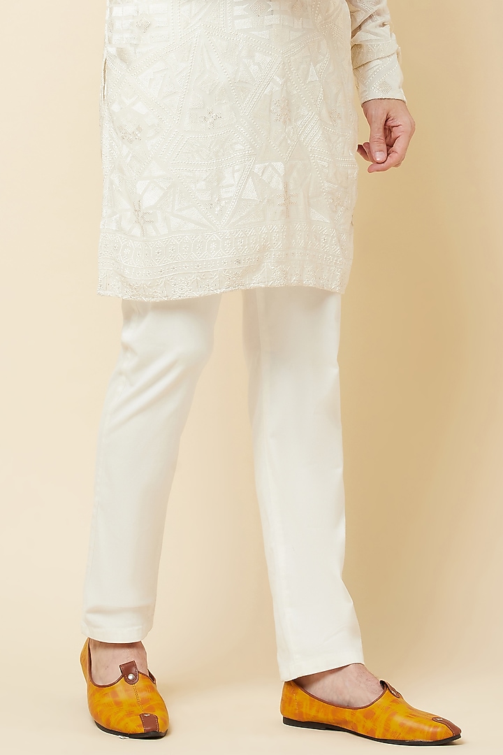Lucknowi Embroidered Kurta Set main image 1