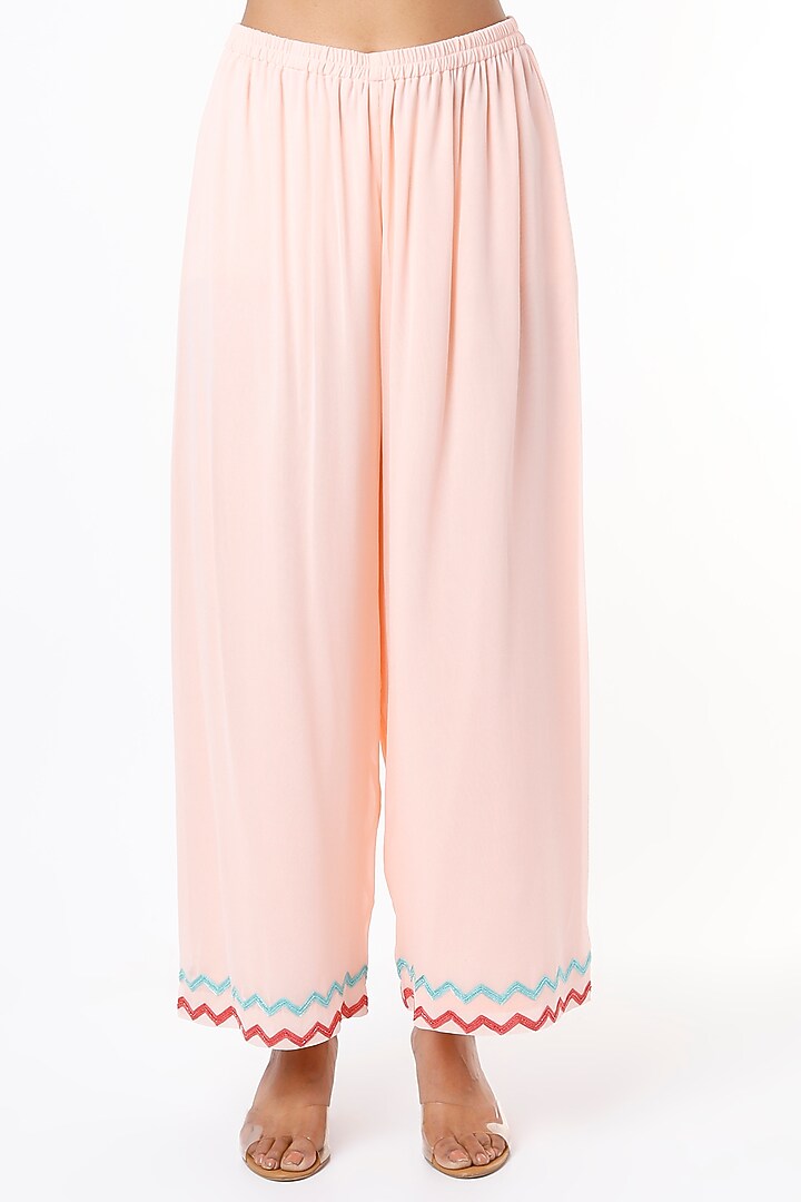 Crystal Pink Embroidered Party Wear Anarkali Set by Seams Pret & Couture at Pernia's Pop Up Shop