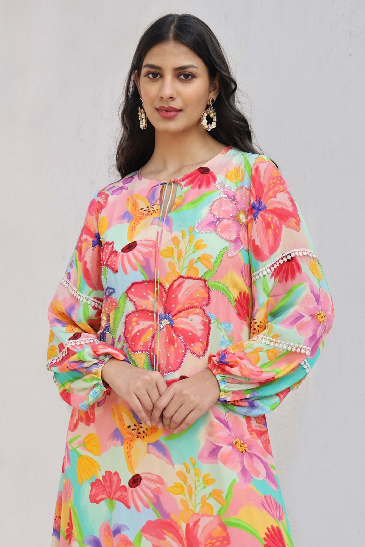 AMERI★SPUN ORGANDY PLEATS DRESS Ameri SPUN ORGANDY PLEATS DRESS