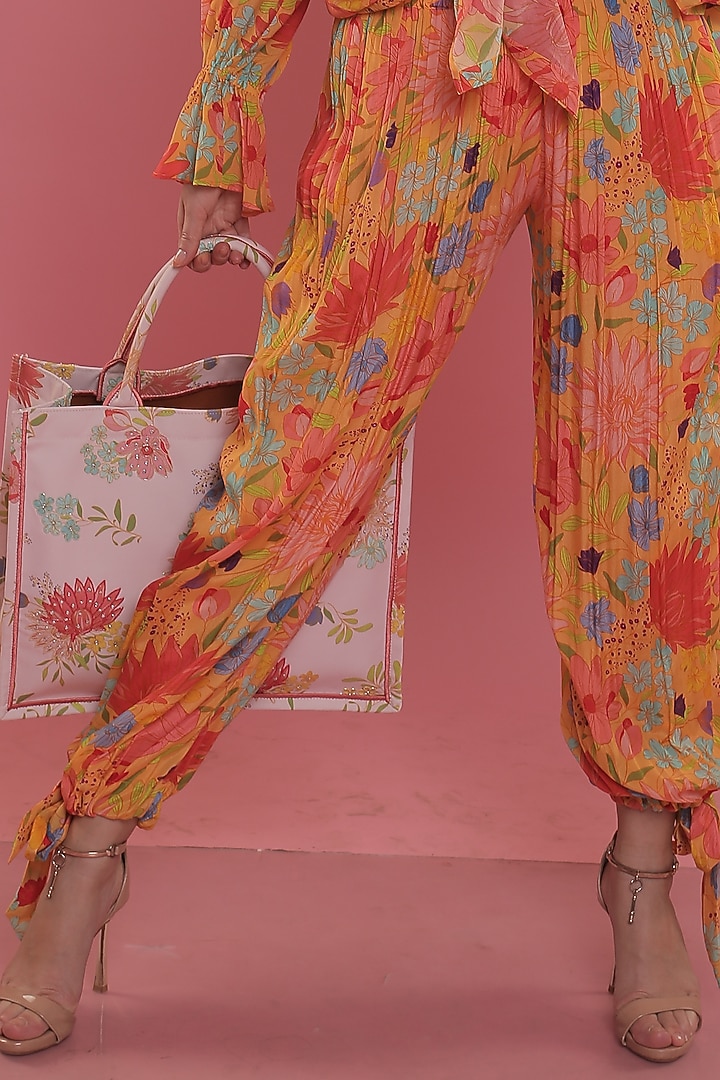 Mustard Crepe Co-Ord Set by Seams Pret & Couture at Pernia's Pop Up Shop