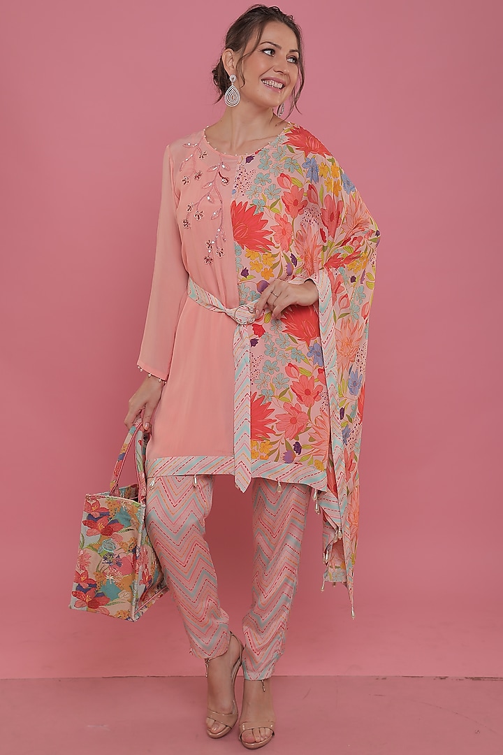 Rose Crepe Tunic Set by Seams Pret & Couture at Pernia's Pop Up Shop