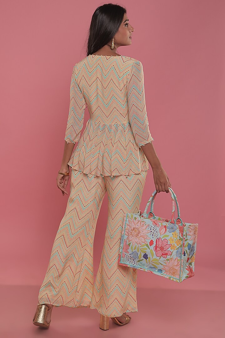 Yellow Printed Tunic Set by Seams Pret & Couture at Pernia's Pop Up Shop