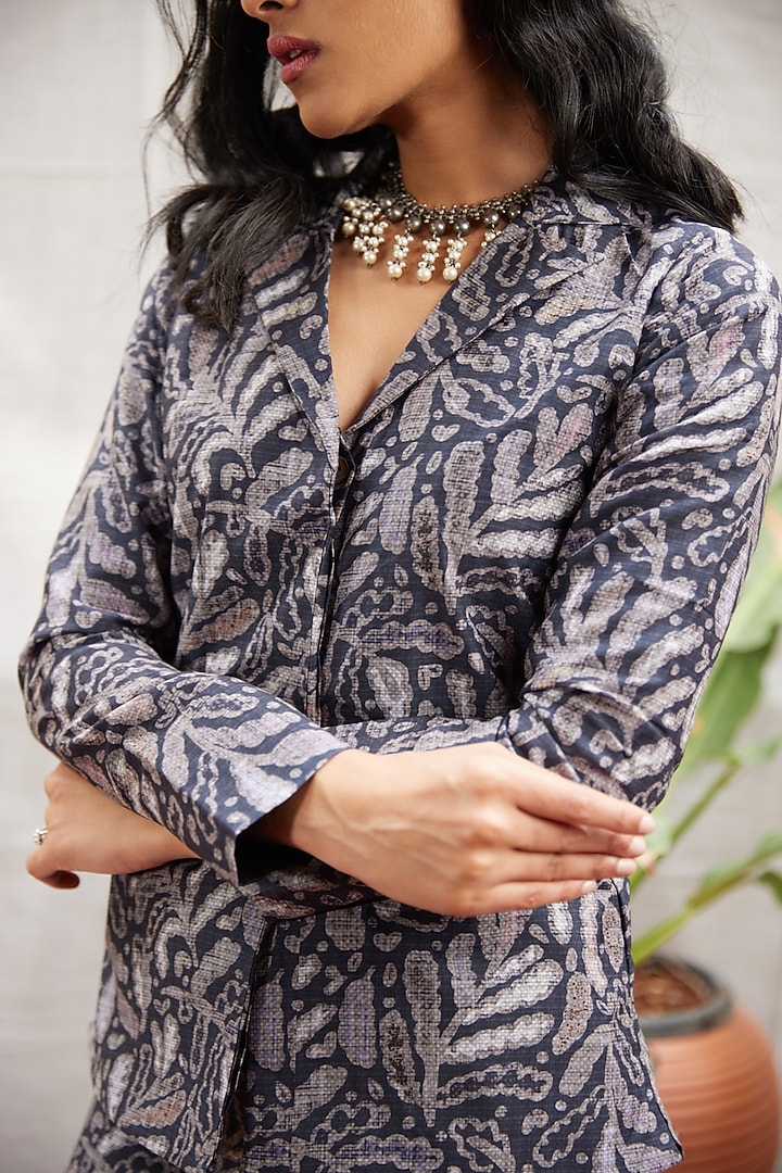 Grey Cotton Co-Ord Set by Spring Diaries at Pernia's Pop Up Shop