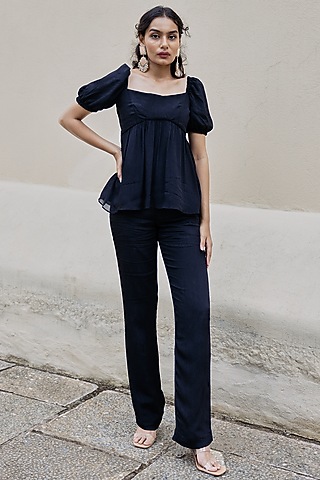 Black Chinon Co-Ord Set by Spring Diaries