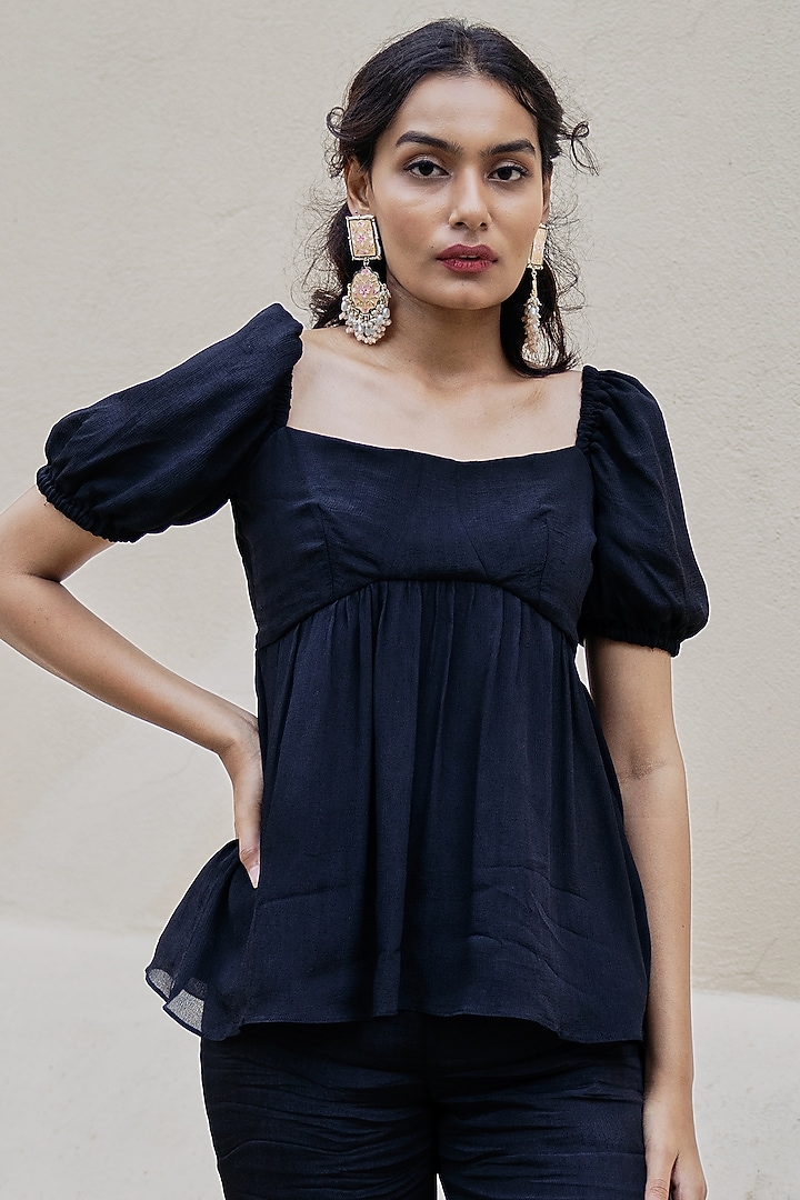 Black Chinon Co-Ord Set by Spring Diaries at Pernia's Pop Up Shop