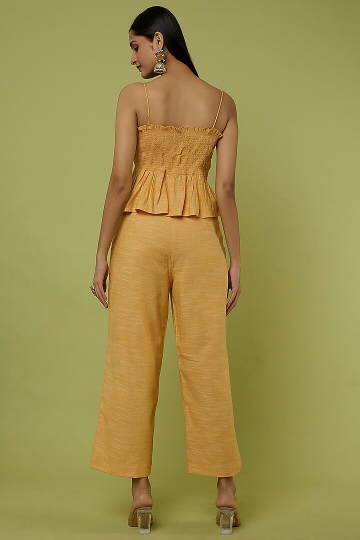 Yellow Linen Co-Ord Set by Spring Diaries at Pernia's Pop Up Shop