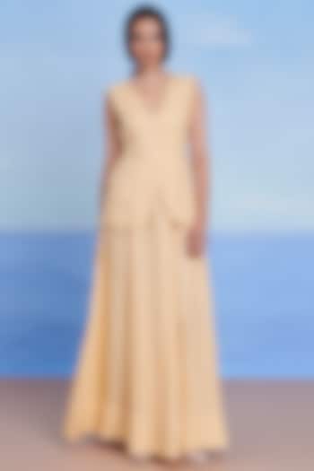 Butterscotch Linen Co-Ord Set by Saphed at Pernia's Pop Up Shop