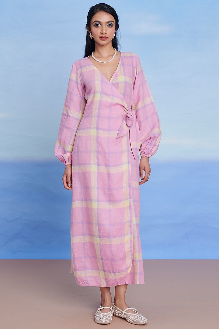 Cassata Linen Summer Dress by Saphed at Pernia's Pop Up Shop