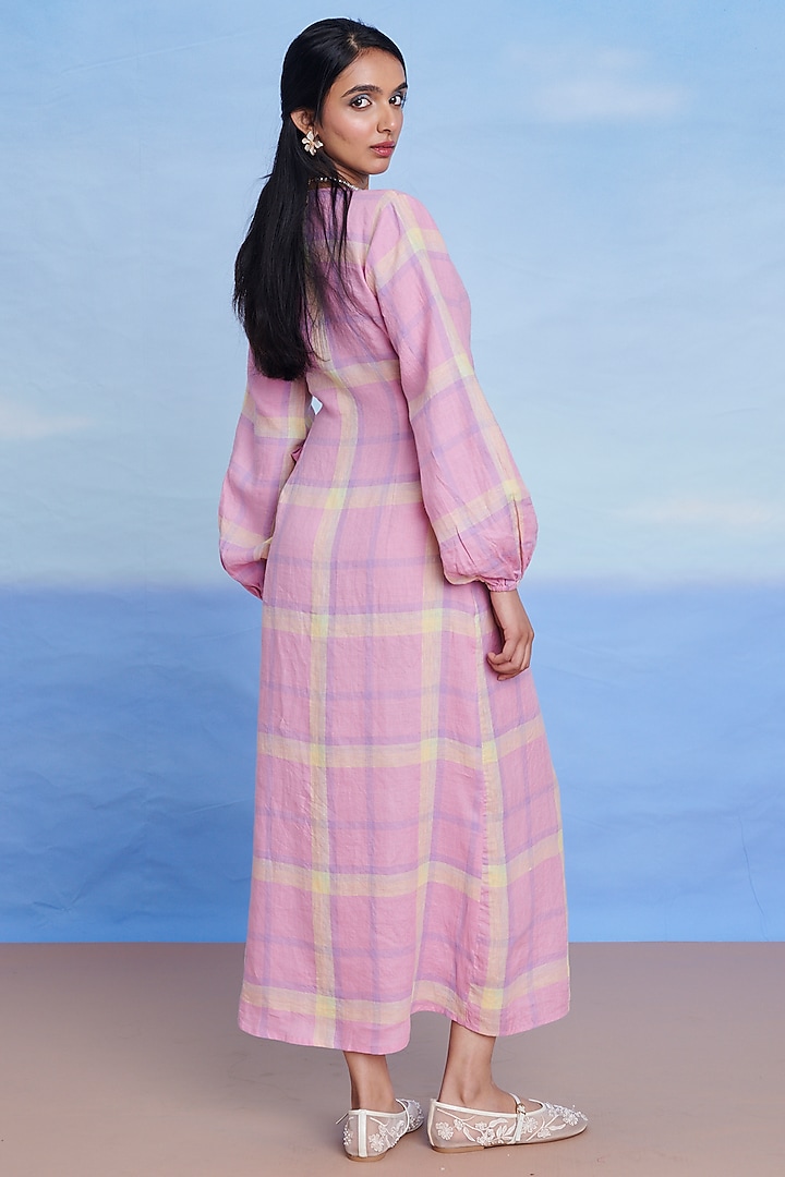 Cassata Linen Summer Dress by Saphed at Pernia's Pop Up Shop