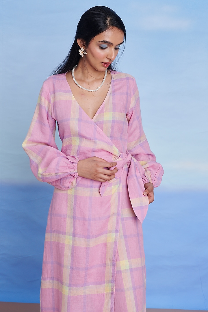 Cassata Linen Summer Dress by Saphed at Pernia's Pop Up Shop