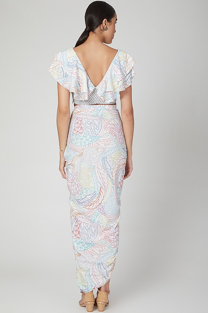 Multi Colored Ruffled Skirt Set by Simply Simone at Pernia's Pop Up Shop