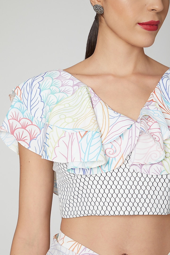 Multi Colored Ruffled Skirt Set by Simply Simone at Pernia's Pop Up Shop