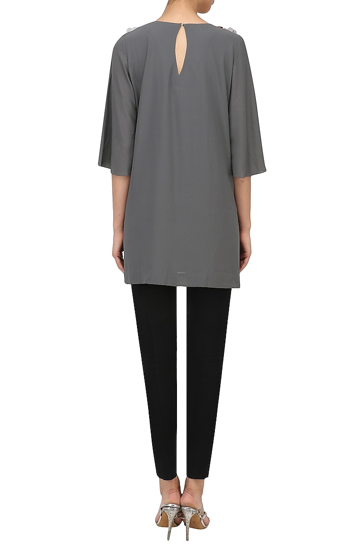 Grey sequins embroidered top available only at Pernia's Pop Up Shop.