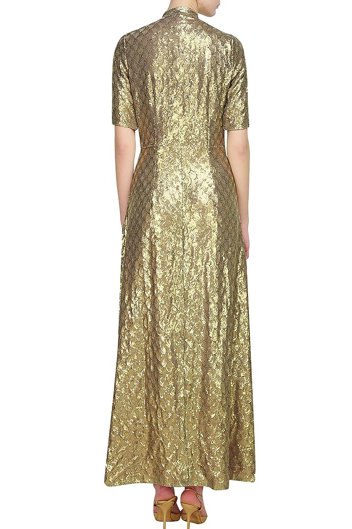 Gold scallop sequin jacket available only at Pernia's Pop Up Shop.