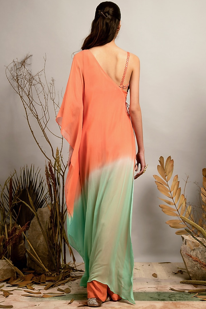 biscay green dress LONG PISTACHIO GREEN DRESS main image 0