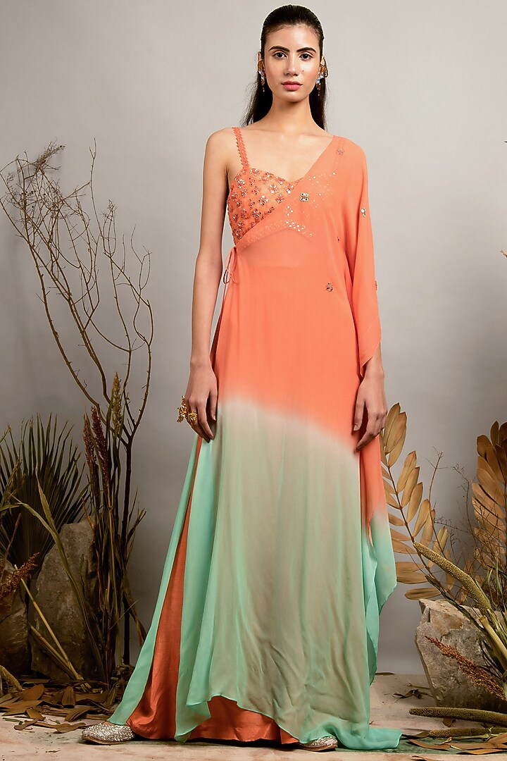 biscay green dress Biscay Green Ombre Women's Kaftan – Adya