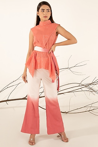 Sun Kissed Ombre Pant Set by Shreya Agarwal