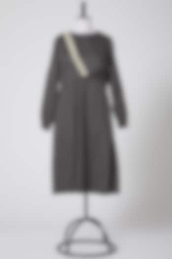 Olive Green Embroidered Summer Dress by Radical at Pernia's Pop Up Shop