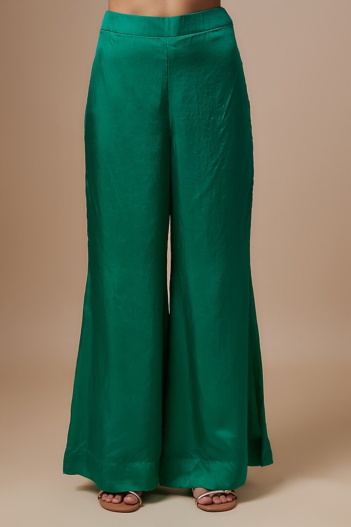 Green Silk Co-Ord Set by Radical at Pernia's Pop Up Shop