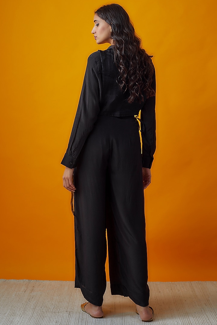 Black Crepe Co-Ord Set by Radical at Pernia's Pop Up Shop