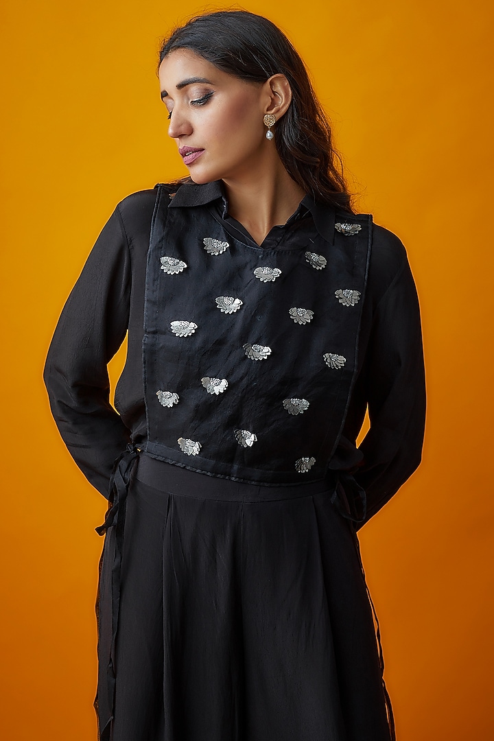 Black Crepe Co-Ord Set by Radical at Pernia's Pop Up Shop