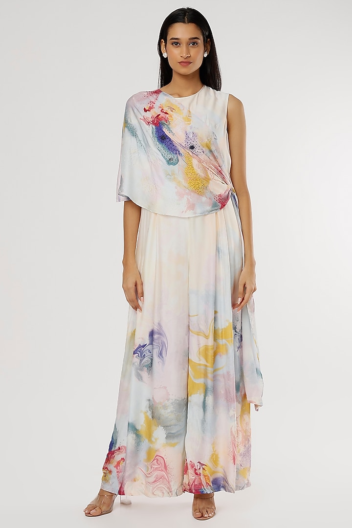 Multi-Coloured Printed Jumpsuit by Radical