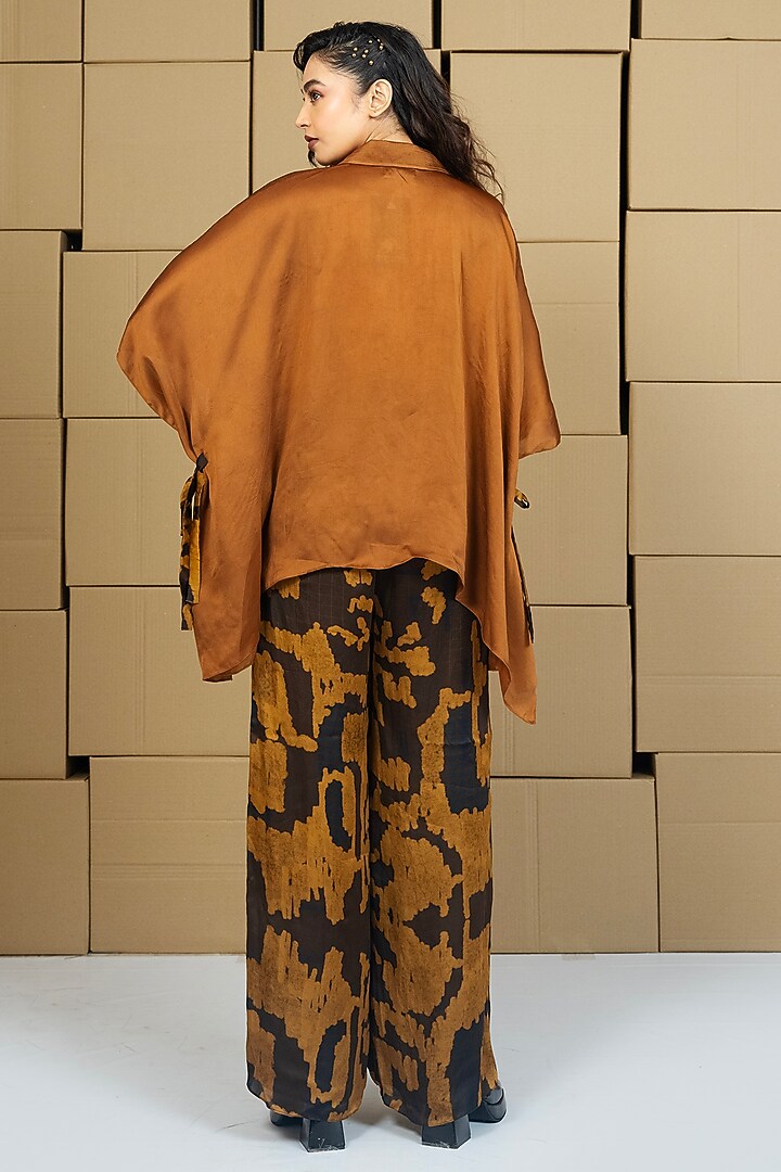 Multi-Colored Bemberg Satin Organza Patchwork Co-Ord Set by Shristi Chetani at Pernia's Pop Up Shop