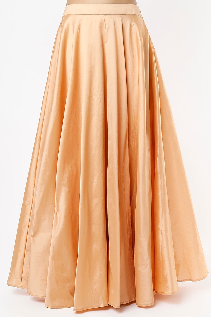 Gold Taffeta Skirt Set by Shrena Hirawat at Pernia's Pop Up Shop
