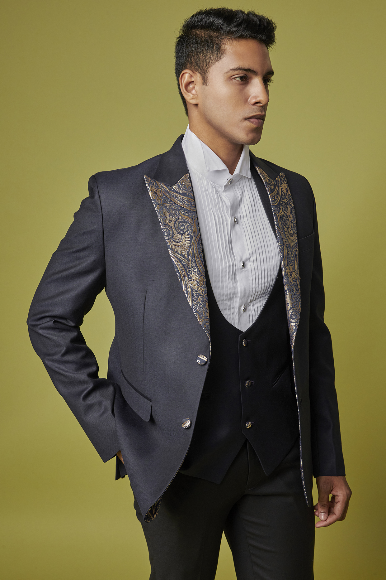 brocade tuxedo jacket
