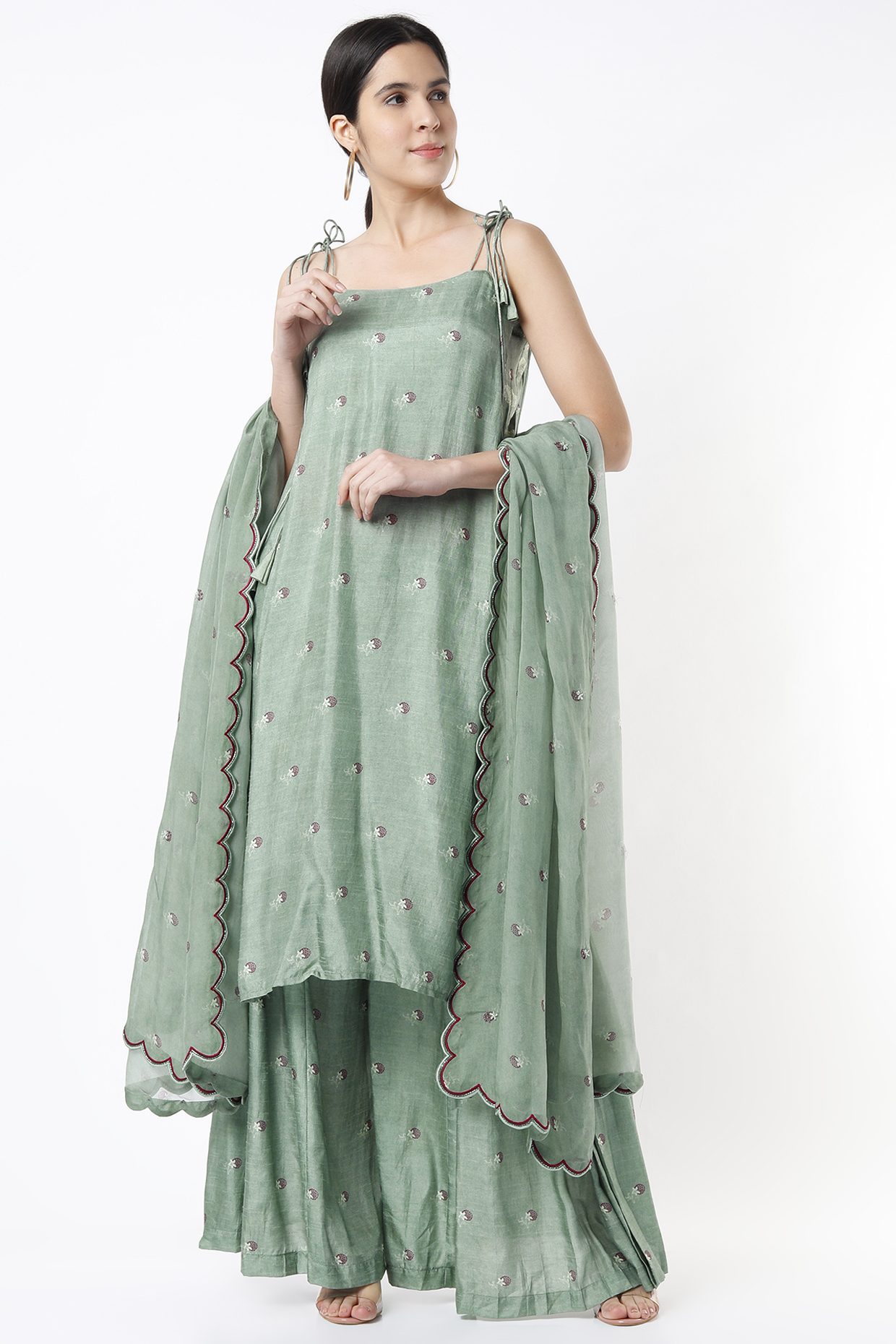 Coastal Green Printed Kurta Set by 17:17 at Pernia's Pop Up Shop