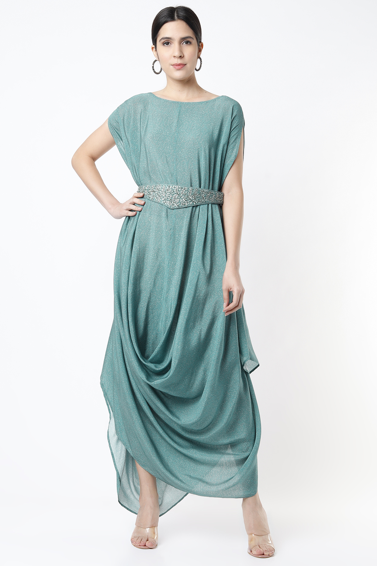 Tussar discount silk gown