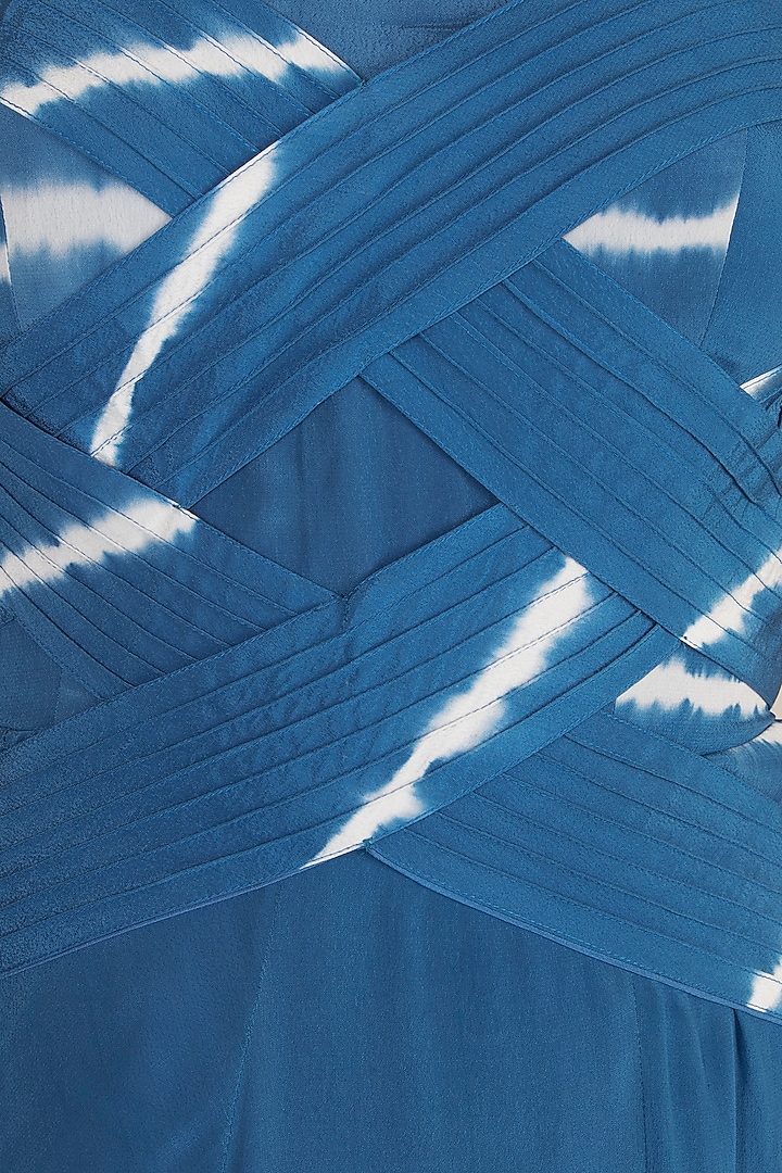 Cerulean Blue Tie-Dye Maxi Vacation Dress by In my clothes by Shruti S at Pernia's Pop Up Shop