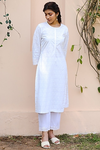 Ivory Printed Tunic by Sage Saga