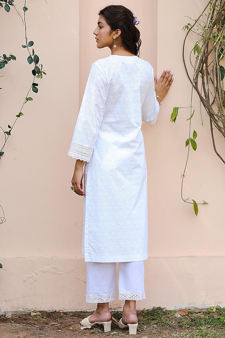 Ivory Printed Tunic by Sage Saga at Pernia's Pop Up Shop