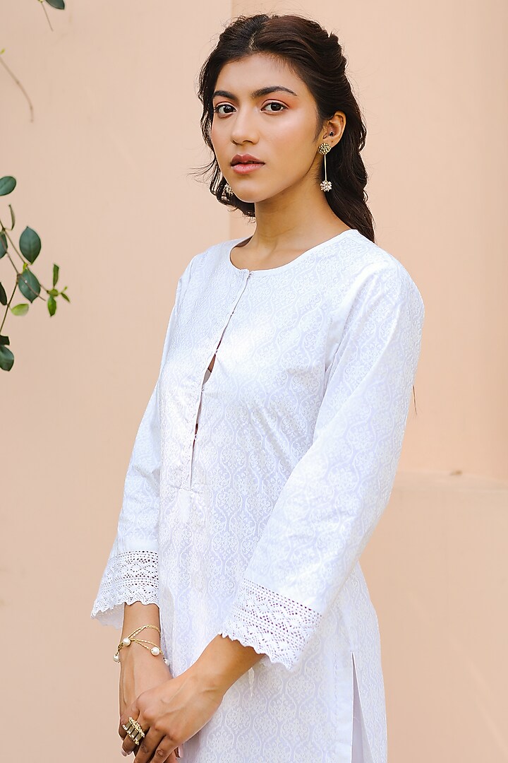Ivory Printed Tunic by Sage Saga at Pernia's Pop Up Shop