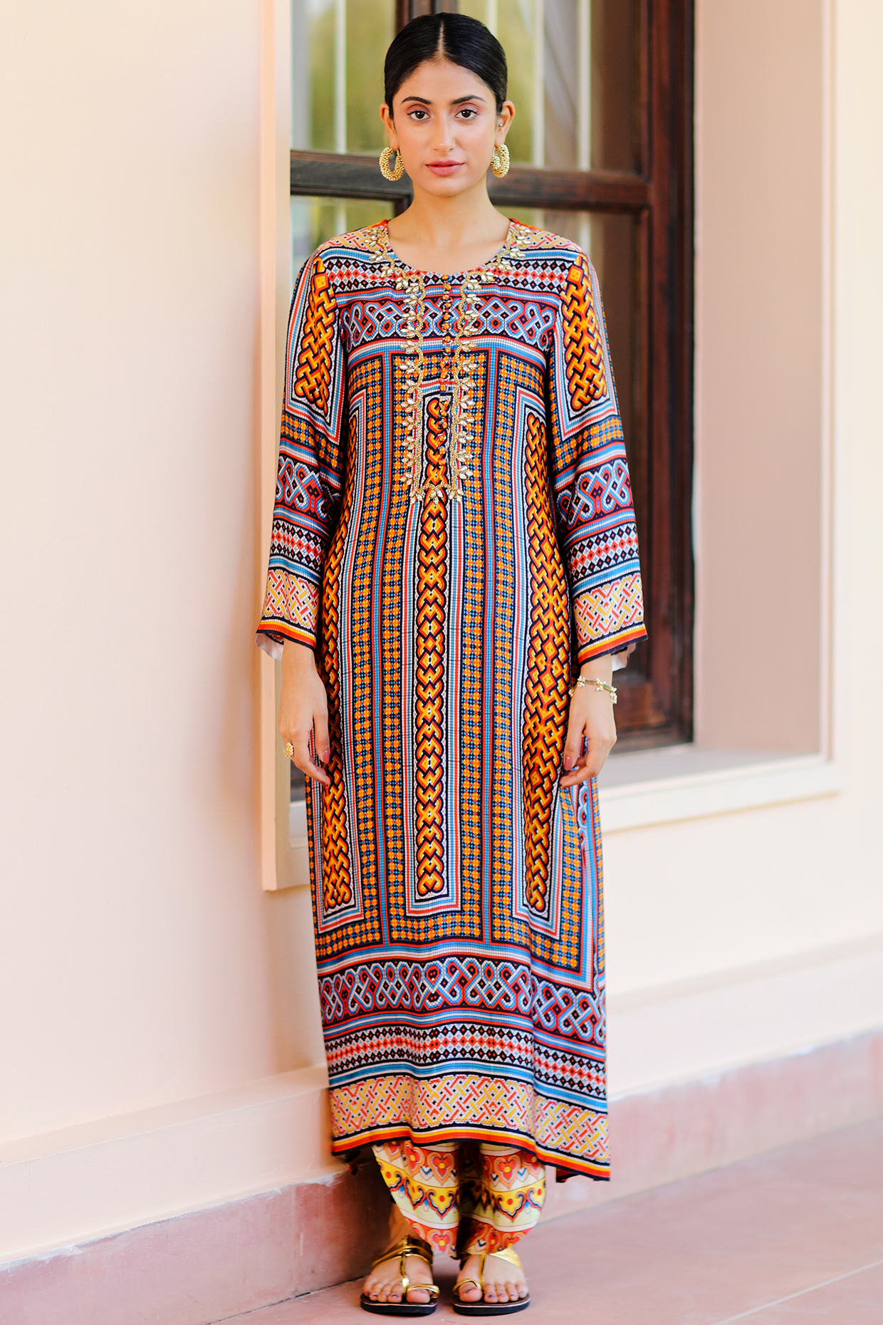 Multi-Coloured Printed Kurta by Sage Saga at Pernia's Pop Up Shop